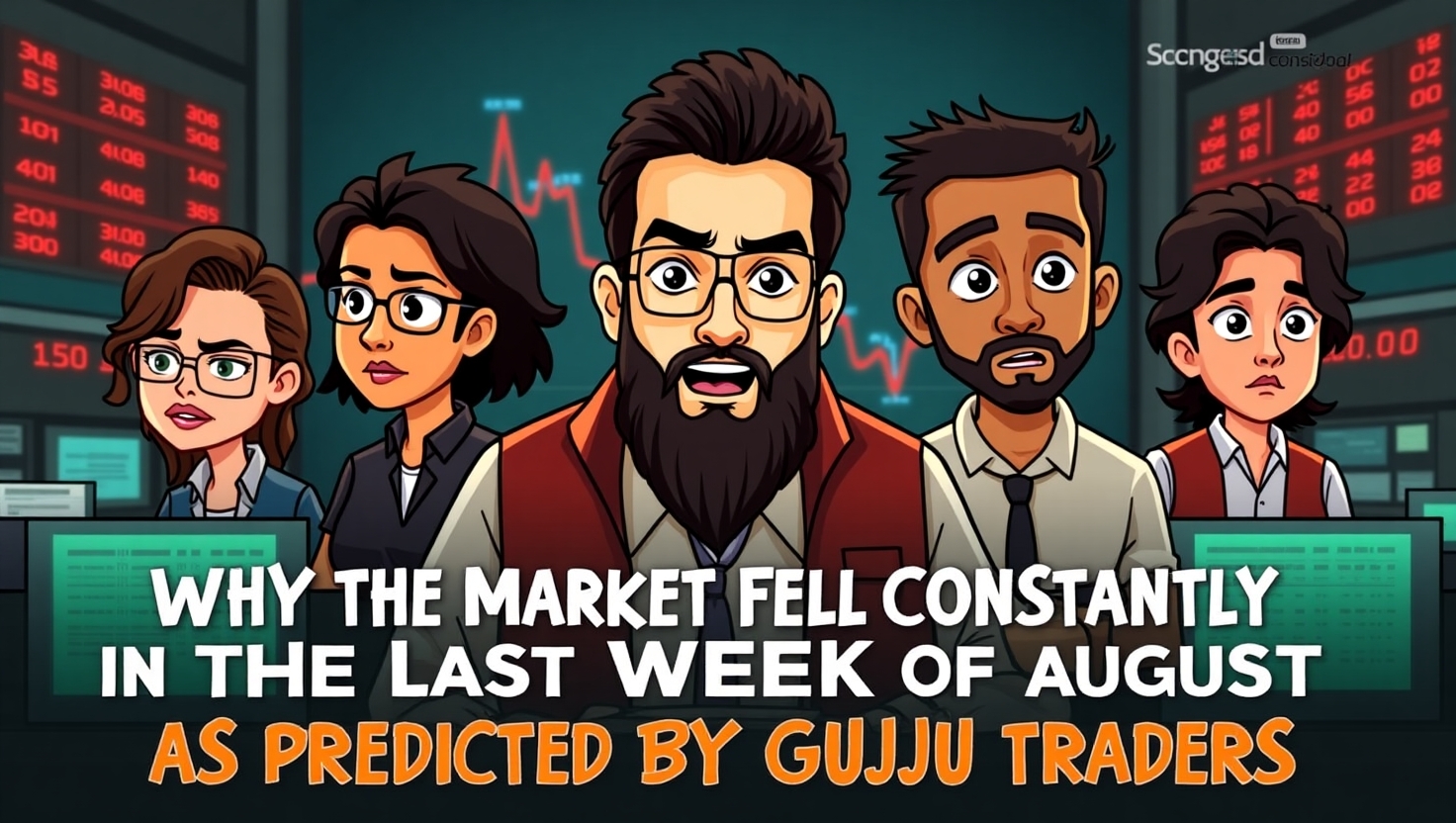 Why the Market Fell Constantly in the Last Week of August As Predicted by Gujju Traders